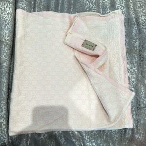 Gucci Pink baby Blanket
